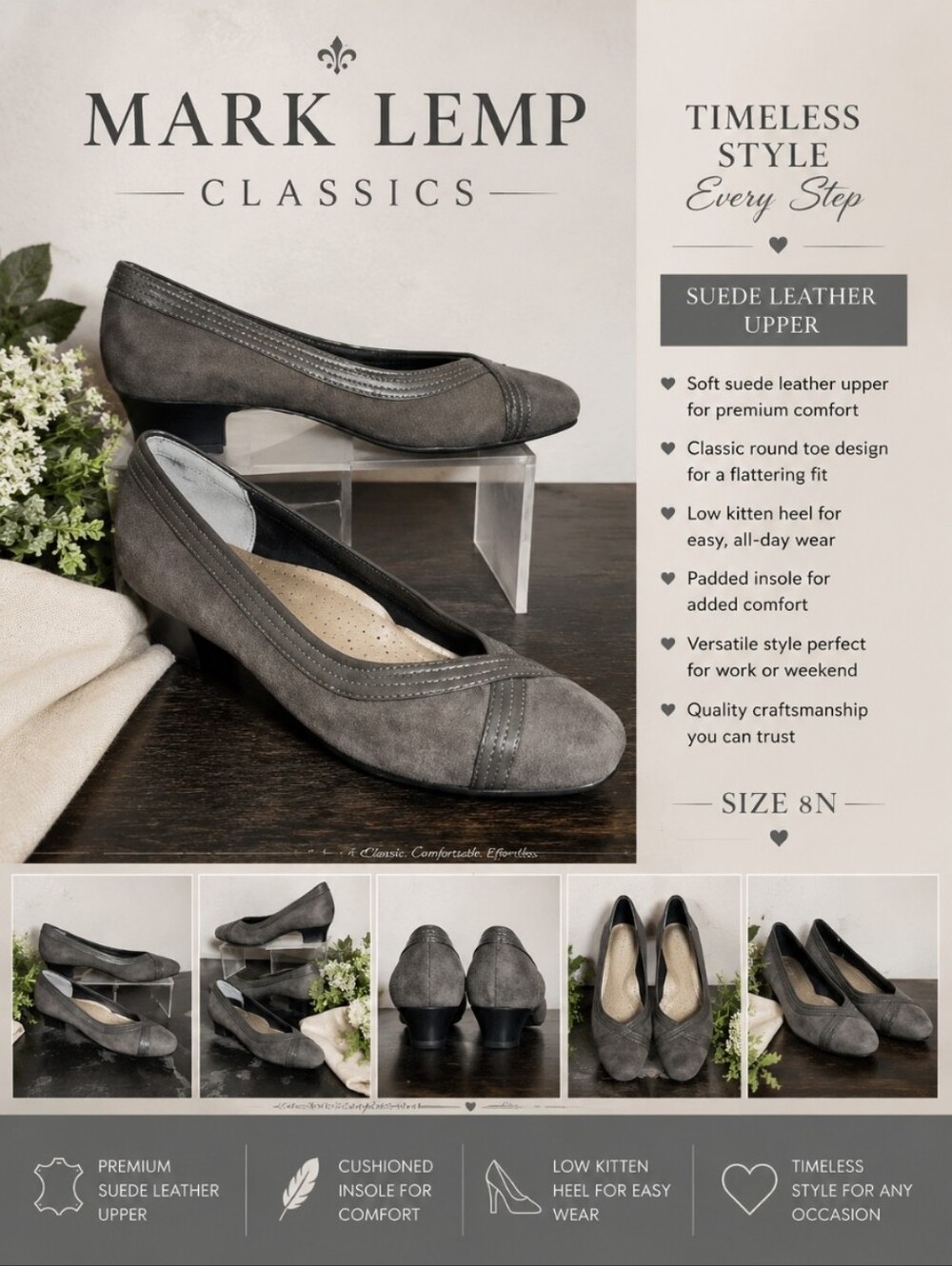 MARK LEMP Classics Suede Leather Upper 8N